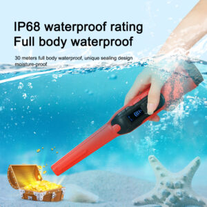 4 300x300 LED display hand held waterproof pinpointer metal detector